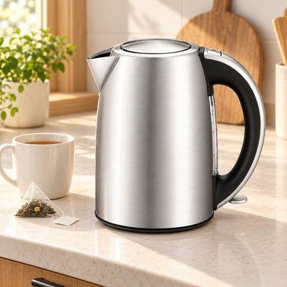 1.7L Stainless Steel Electric Kettle with Auto Shutoff