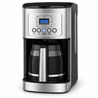 14-Cup Programmable Drip Coffee Maker with Glass Carafe